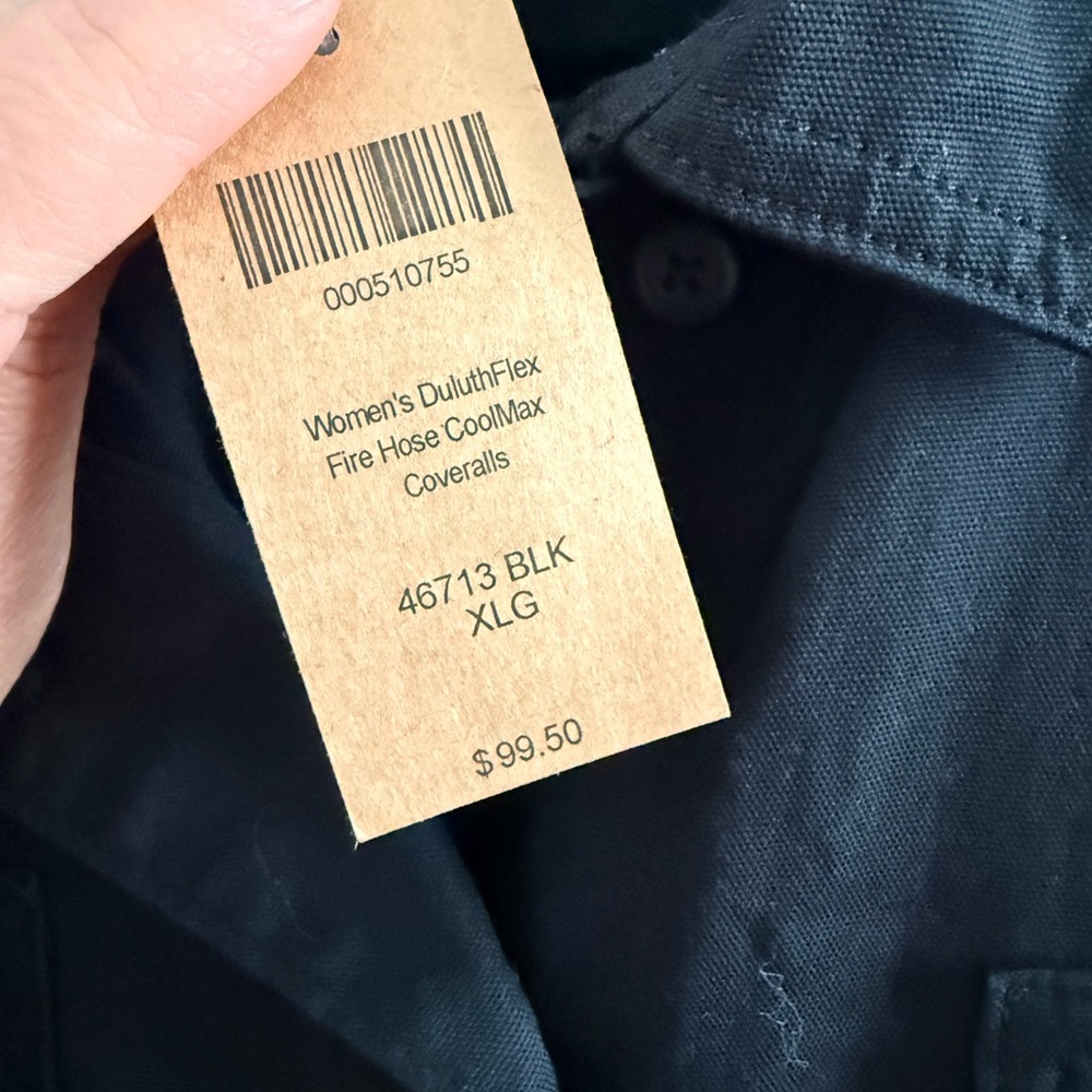Duluth Trading Co Black Jumpsuit